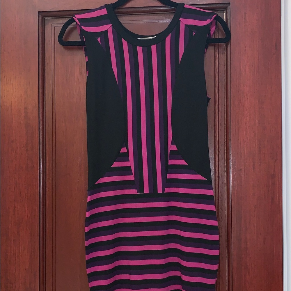 Purple & Black Dress